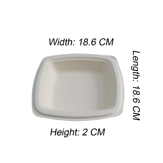 7" SQUARE PLATE - GOLDEN