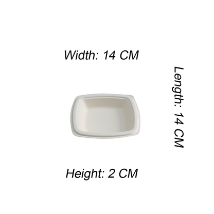 6" SQUARE PLATE - GOLDEN