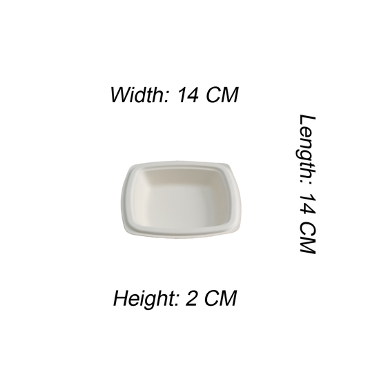 6" SQUARE PLATE - GOLDEN