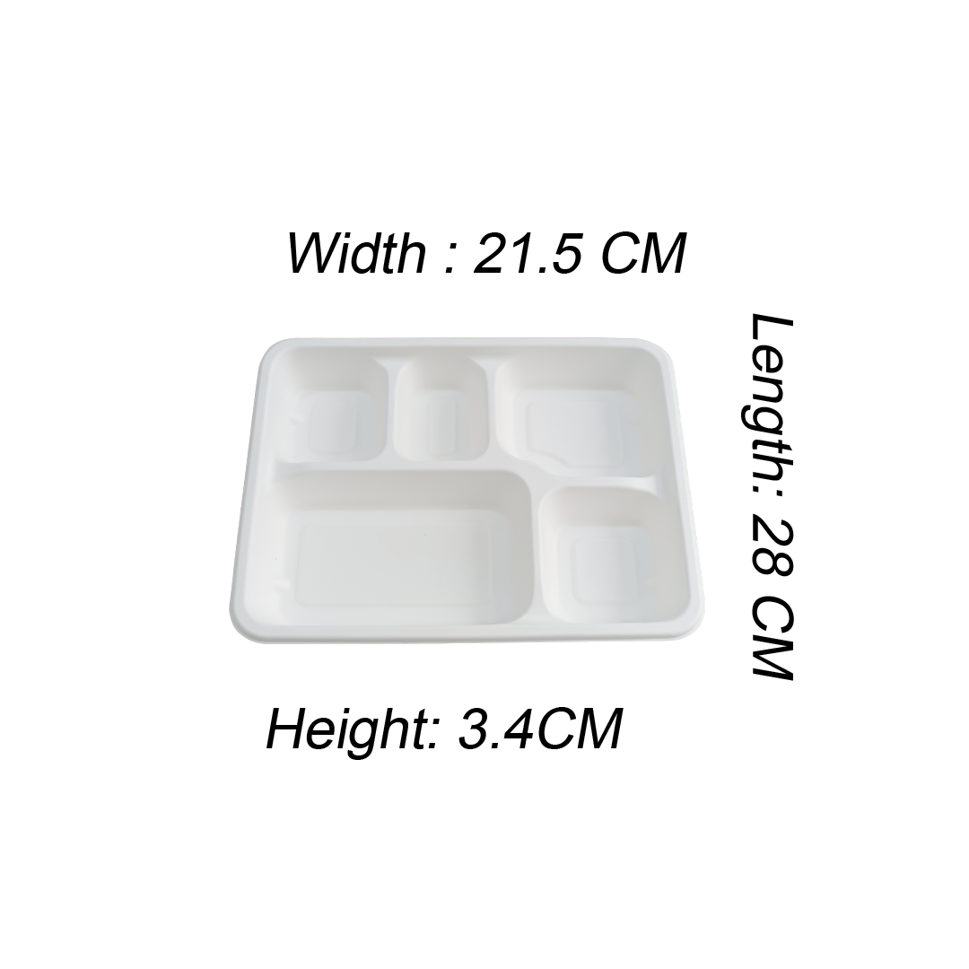 11" 5 CP MEAL TRAY