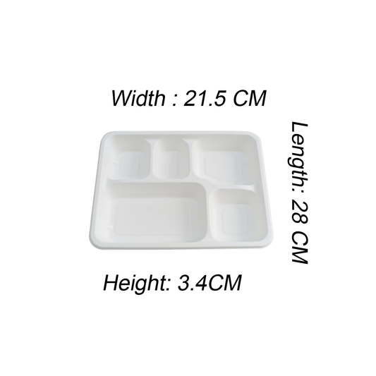 11" 5 CP MEAL TRAY