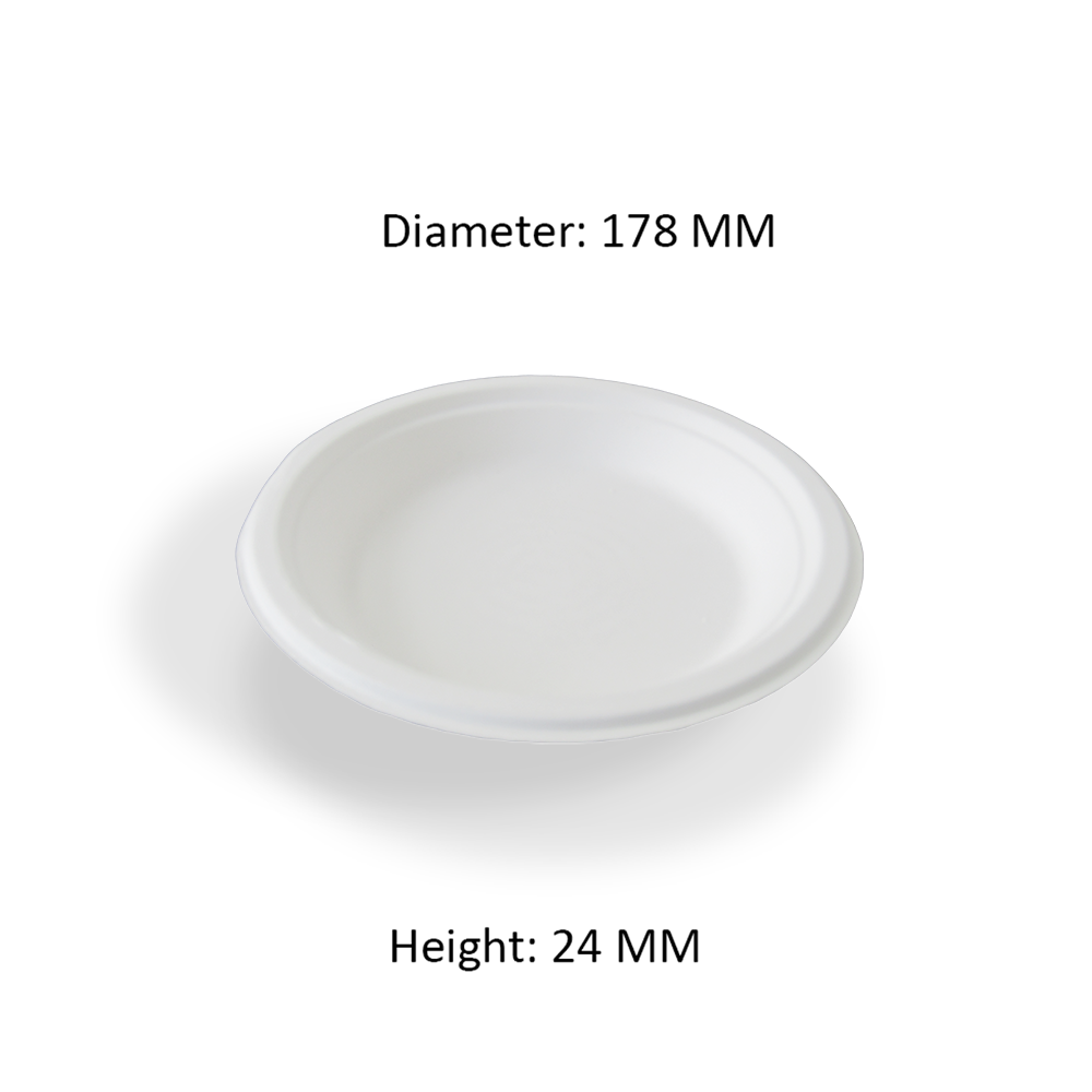7"  ROUND PLATE
