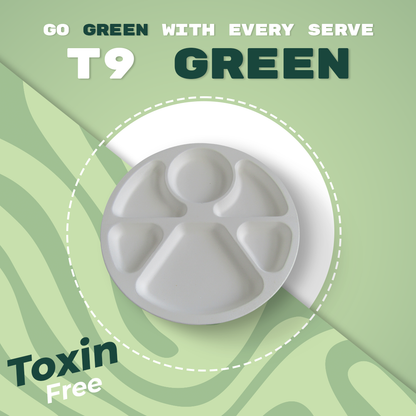 12" 6 COMPARTMENT ROUND TRAY