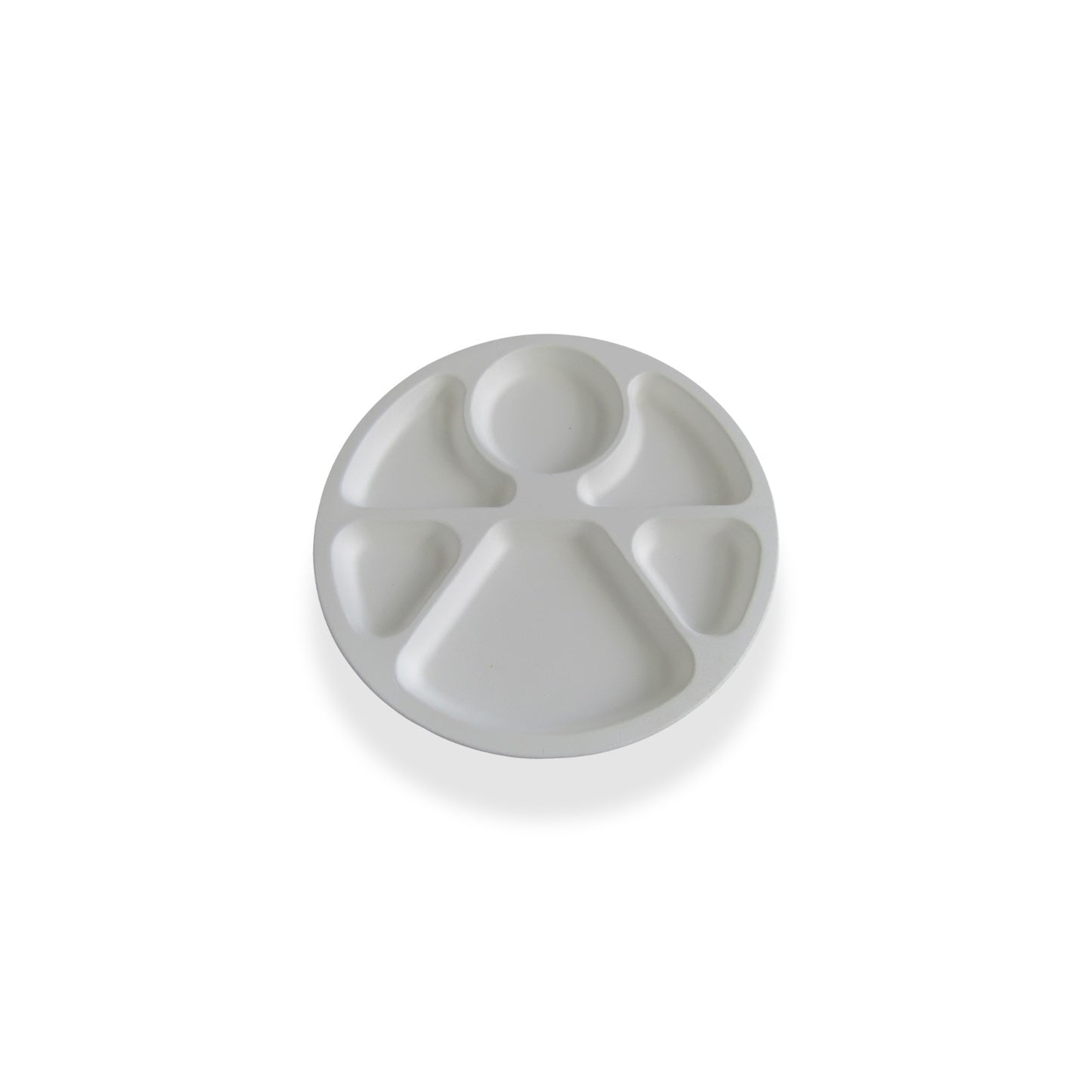 12" 6 COMPARTMENT ROUND TRAY