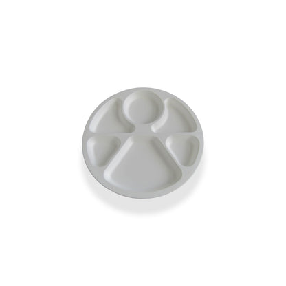 12" 6 COMPARTMENT ROUND TRAY